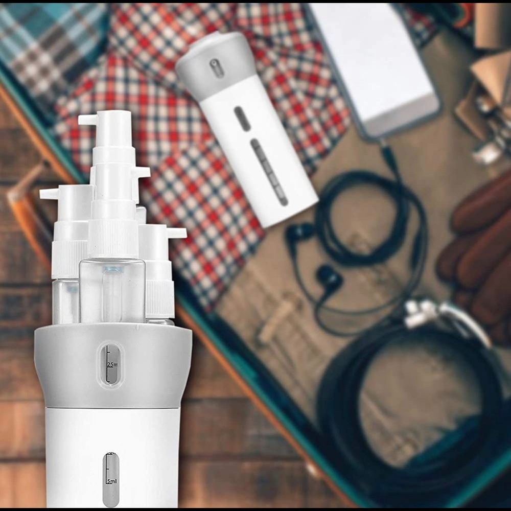 4 in 1 Travel Dispenser For Toiletries - TSA Approved